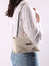 Sac Bandoulire Jana Amour Cuir Etrier Blanc jana amour EJAM002T-vue-porte